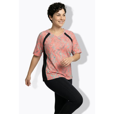 T-shirt en mesh imprimé feuilles ULLA POPKEN