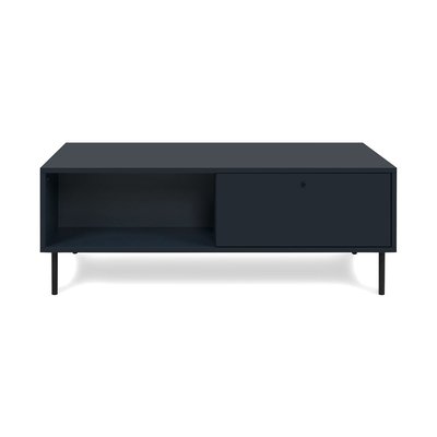 Table basse 2 tiroirs et 2 niches  bleu royal L110 cm - BOGOTA CALICOSY