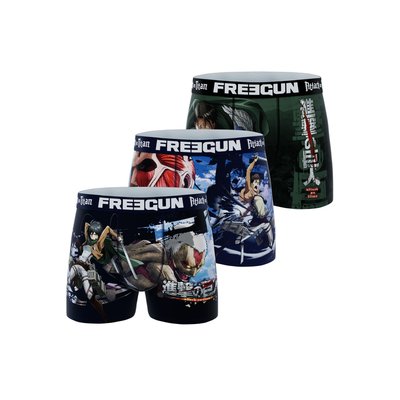 Lot de 3 Boxers Attaque des Titans FREEGUN
