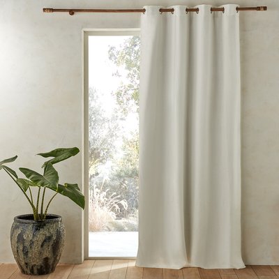 Cortinado em linho lavado opaco, ilhós, Private AM.PM