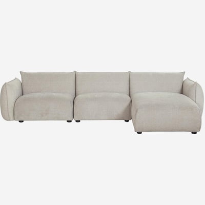 Canapé d'angle droit en tissu CELESTE HABITAT