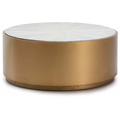Table basse bois et métal ronde, Arrazua RECOLLECTION