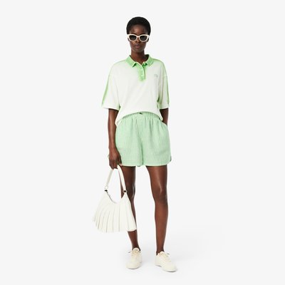 Short ample lin rayé LACOSTE