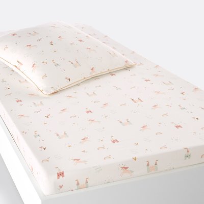 Unicorn Castle Child's 100% Cotton Fitted Sheet LA REDOUTE INTERIEURS