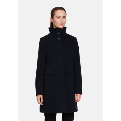 Manteau en laine à col droit GIL BRET