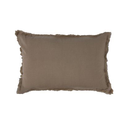 Coussin rectangulaire à franges SUD ETOFFE