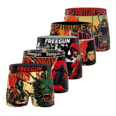 Lot De 5 Boxers Microfibre FREEGUN
