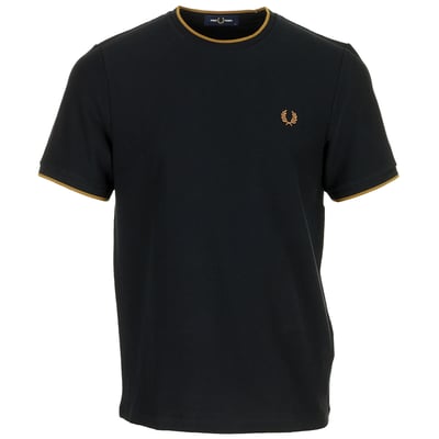 T-shirt TRIM DETAIL CREPE PIQUE FRED PERRY