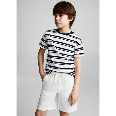 Bermuda lin taille élastique MANGO KIDS
