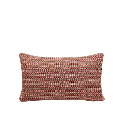 Housse de coussin Eirik  en Jacquard texturé et graphique Rose 28x47 cm MADURA