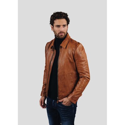 Veste en cuir doré online