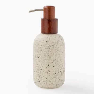 Distributeur de savon, en céramique moucheté 20x7x7cm MONOPRIX
