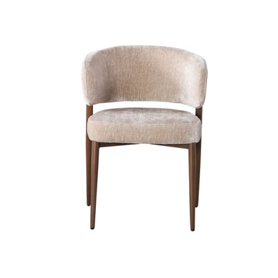 Lot de 2 chaises tissu texturé, RHEA BOBOCHIC