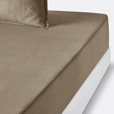 Fixleintuch Linot aus vorgewaschenem Leinen, Steghöhe 35 cm LA REDOUTE INTERIEURS