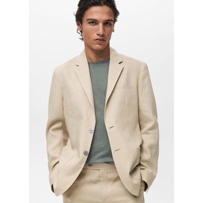 Veste 100 % lin poches plaquées MANGO MAN