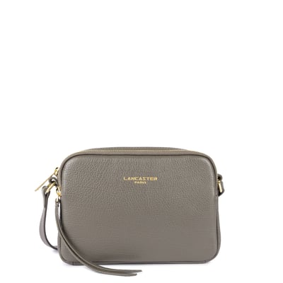 Sac Bandoulière En Cuir Gris Vintage Femme - Années 70/80 - État Très Correct