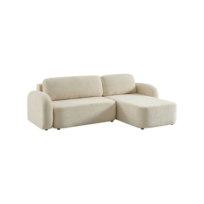 Canapé d'angle réversible convertible 3 places tissu avec coffre NOUMA SWEEEK