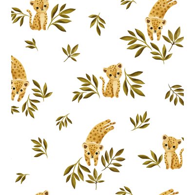 Papier peint enfant motif petit léopard FELIDAE LILIPINSO