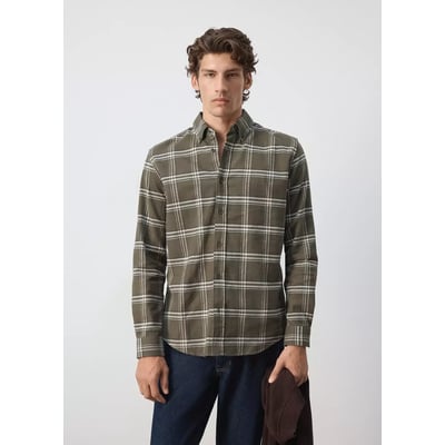 Chemise 100 % coton flanelle carreaux MANGO MAN