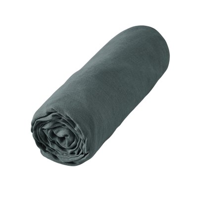 Drap housse lin lave Soline EDEN