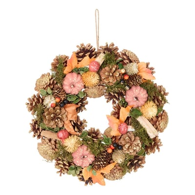 COURONNE AUTOMNALE D35CM FEERIC LIGHTS & CHRISTMAS