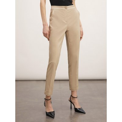 Pantalon REGULAR à taille haute en tissu technique de coton mélangé MOTIVI