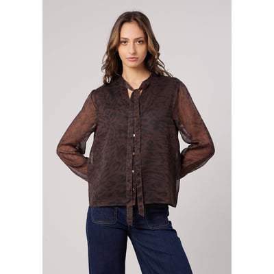 Blouse transparente imprimée femme FILIPA DEELUXE
