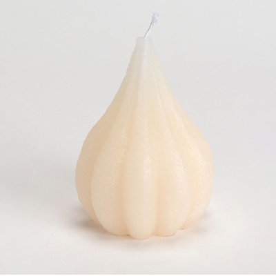 Bougie   7,5 x 10 cm crème (lot de 6)-POIRE AMADEUS
