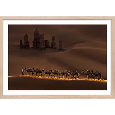 Affiche desert du Kumtag HEXOA