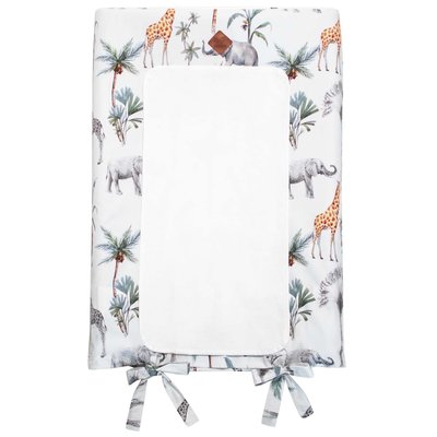 Housse de matelas à langer en satin de coton SAFARI SEVIRA KIDS