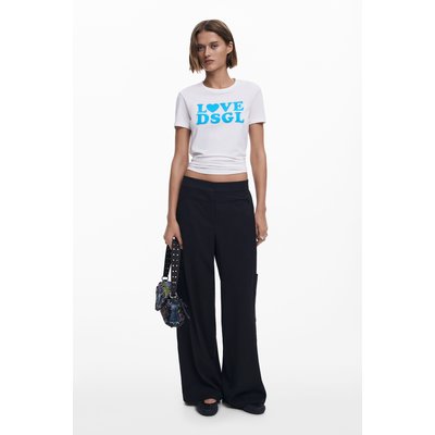 Straight plain tailor trousers DESIGUAL