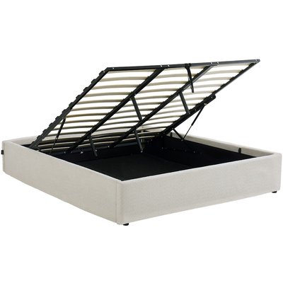 Lit coffre en tissu bouclé - HANDY HOMIFAB