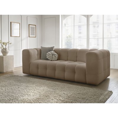 Canapé droit fixe 3 places en tissu mesh, CLOUD BOBOCHIC