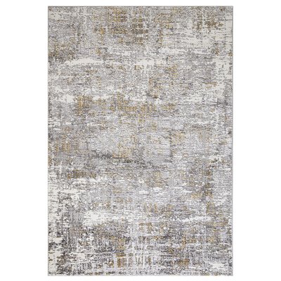 Faded Metallic Abstract Rug SO'HOME