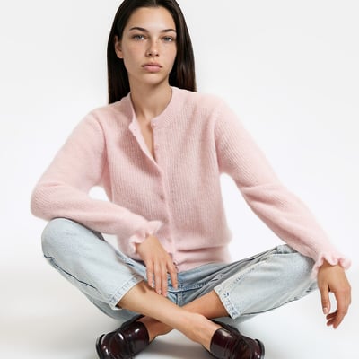 Cárdigan con botones, mezcla de alpaca y lana LA REDOUTE COLLECTIONS