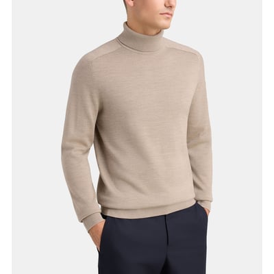 Pull droit brea col roulé laine COMPTOIR GL