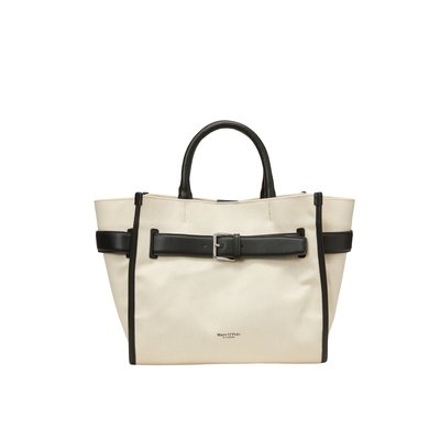 Shopper moyen en toile robuste avec détails en cuir MARC O'POLO