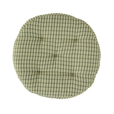 Coussin de chaise rond carreaux MADAM STOLTZ