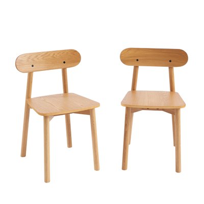 Lot de 2 chaises en chêne CELESTE SORELH