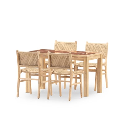 Salon de jardin, 4 chaises, BISBAL & MODENA DEFORA HOME