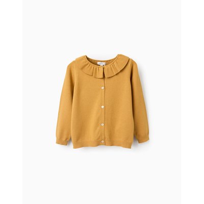 Gilet en Maille Fine avec Volants ZIPPY