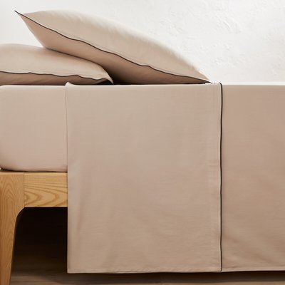 Leintuch Victor uni, vorgewaschener Baumwoll-Satin LA REDOUTE INTERIEURS