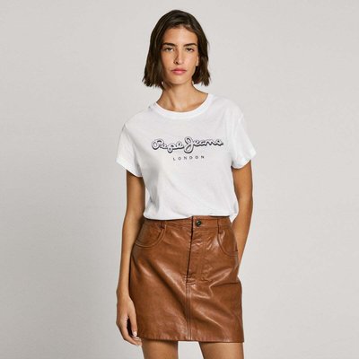 T-Shirt Coupe Regular Avec Logo En Strass PEPE JEANS
