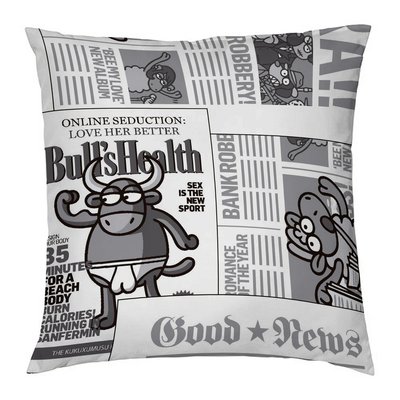 2 Taies d'oreiller 100% coton EXTRA NEWS KUKUXUMUSU