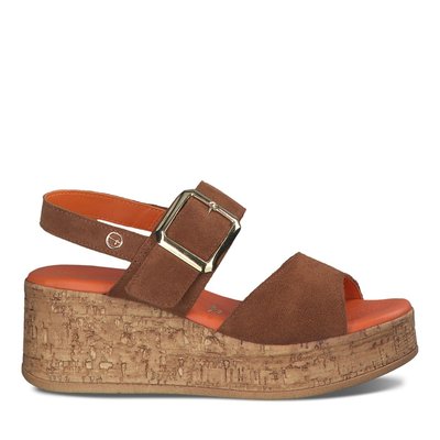 Sandale à talon en cuir TAMARIS