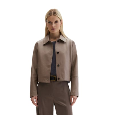 Veste en cuir fitted en cuir nappa d'agneau souple MARC O'POLO