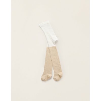 Collants Côtelés avec Fils de Fil textile ZIPPY