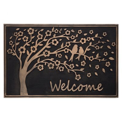 Paillasson caoutchouc arbre welcome - 75x45x0.7cm WADIGA