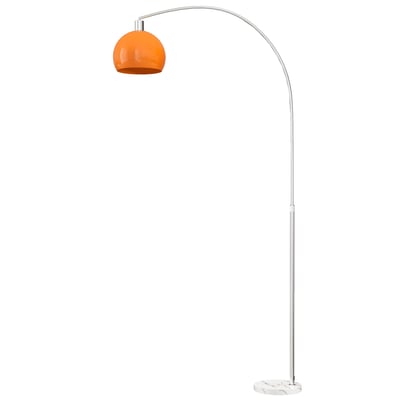 Lampadaire Métal Orange HOMCOM