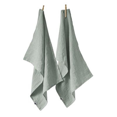 Lot de 2 torchon essuie-vaisselle lin Collection Soline EDEN